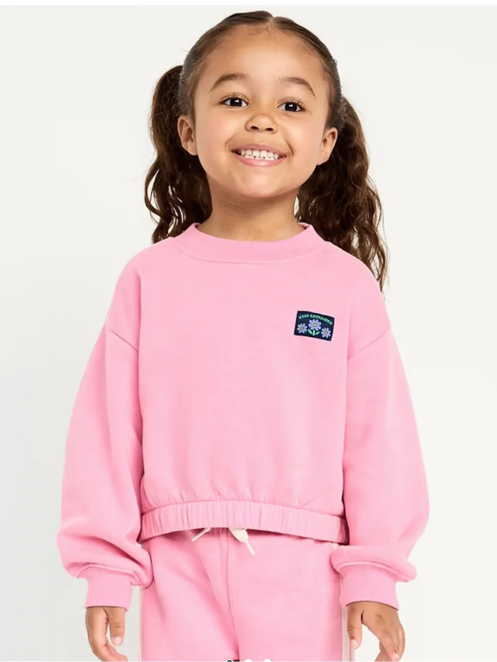 Balloon-Sleeve Sweatshirt for Toddler Girls